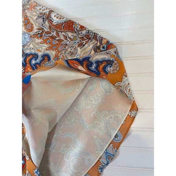 Lila Rose Dress Scoop Neck Paisley Print Mini Slip Dress Lightweight Size 2 - Picture 6 of 7